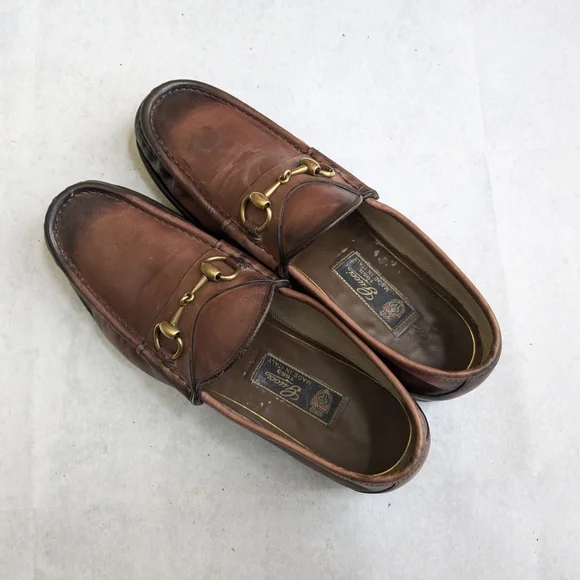 Gucci Horsebit Loafers Brown Men 8.5 Leather